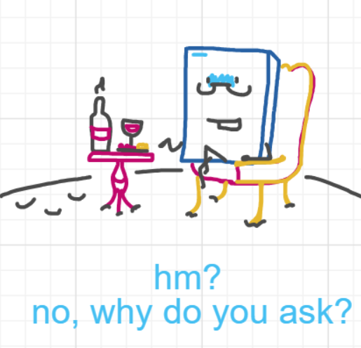 A panel from Ready Oar Knot, episode three of the Board Boards object show by Furretwalk/WalkingFurret.